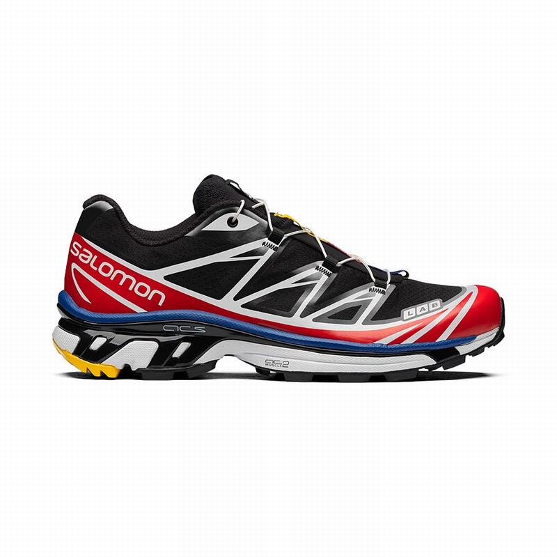 Salomon XT-6 RACING - Mens Trail Running Shoes - Black/White - NZ (41527-VWDC)